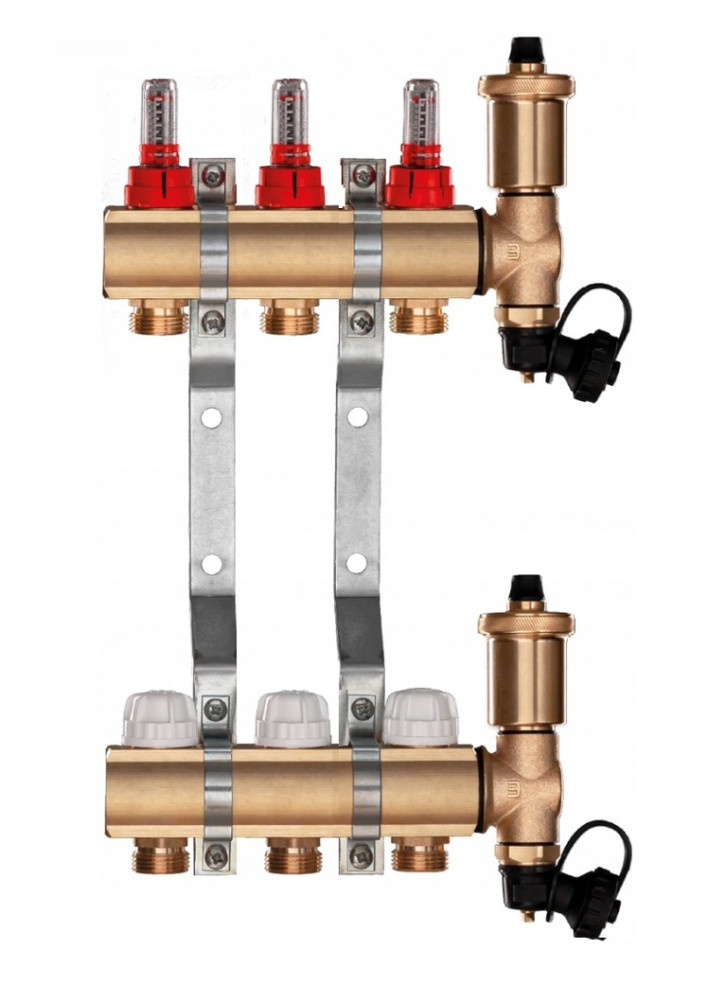 Rozdzielacz ogrzewania podłogowego 3-obwodowy C.O.