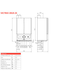 Kocioł gazowy kondensacyjny 21,6 kW Immergas Victrix Zeus 25 dwufunkcyjny