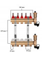 Rozdzielacz do ogrzewania podłogowego C.O 5 + ZŁĄCZKI PEX