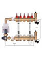 Rozdzielacz mosiężny do podłogówki 5 z GRUPĄ POMPOWĄ WILO + ZŁĄCZKI PEX