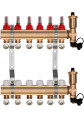 Rozdzielacz mosiężny do podłogówki 6 z GRUPĄ POMPOWĄ WILO + ZŁĄCZKI PEX