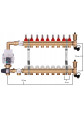 Rozdzielacz mosiężny do podłogówki 9 z GRUPĄ POMPOWĄ WILO + ZŁĄCZKI PEX