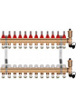 Rozdzielacz mosiężny do podłogówki 12 z GRUPĄ POMPOWĄ WILO + ZŁĄCZKI PEX