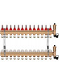 Rozdzielacz mosiężny do podłogówki 13 z GRUPĄ POMPOWĄ WILO + ZŁĄCZKI PEX
