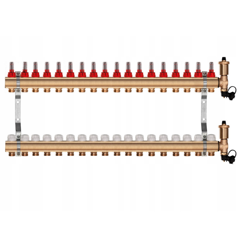 Rozdzielacz do ogrzewania podłogowego 18-obwodowy C.O.