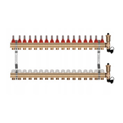 Rozdzielacz ogrzewania podłogowego 17-obwodowy C.O.