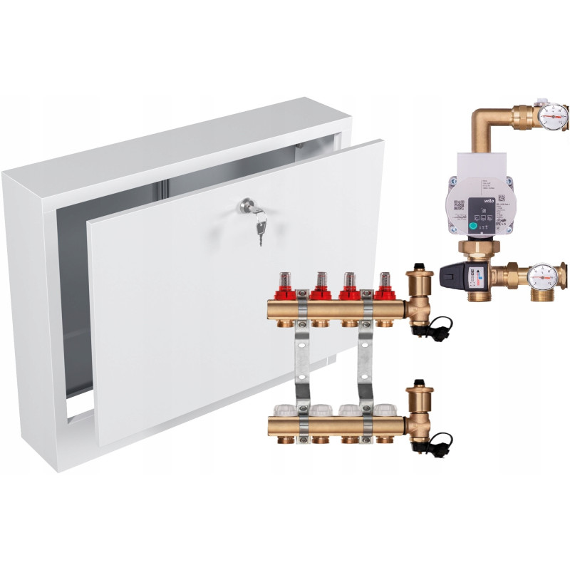ROZDZIELACZ MOSIĘŻNY 4 SEKCJE Z GRUPĄ POMPOWĄ WILO + SKRZYNKA NATYNKOWA