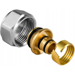 Rozdzielacz mosiężny 13 obwodowy uzbrojony do ogrzewania podłogowego C.O. Ze złączkami PEX