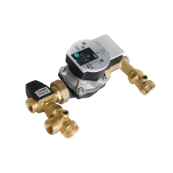 Rozdzielacz mosiężny 15 obwody do C.O. z grupą POMPOWĄ WILO