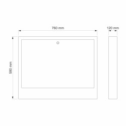 Rozdzielacz mosiężny 10 obwodowy ze złączkami PEX i SKRZYNKA NATYNKOWA do ogrzewania podłogowego C.O.