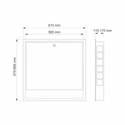 Rozdzielacz mosiężny 7 obwodowy ze złączkami PEX + Pompowa GRUNDFOS oraz SKRZYNKA PODTYNKOWA do ogrzewania podłogowego C.O.