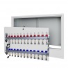 Rozdzielacz nierdzewny 12 obwodowy ze złączkami PEX i SKRZYNKA PODTYNKOWA do ogrzewania podłogowego. C.O.