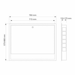 Rozdzielacz nierdzewny 9 obwodowy ze złączkami PEX + Pompowa WILO oraz SKRZYNKA PODTYNKOWA do ogrzewania podłogowego C.O.