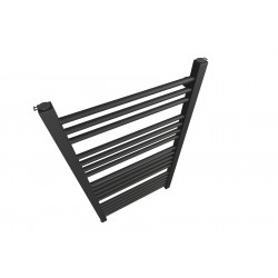 Grzejnik łazienkowy Loft 720x550 CZARNY MAT