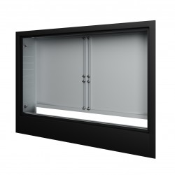 Skrzynka podtynkowa do rozdzielacza 9-10 sekcji do instalacji podłogówki czarna