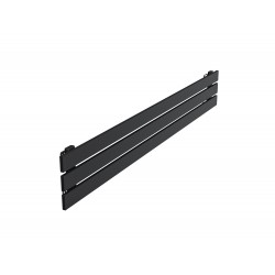 Grzejnik dekoracyjny poziomy Bello 22x160 CZARNY MAT
