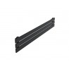 Grzejnik dekoracyjny poziomy Bello 22x160 CZARNY MAT