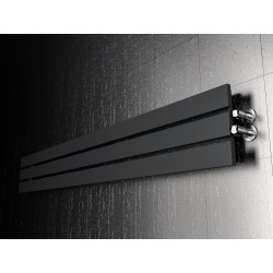 Grzejnik dekoracyjny poziomy Bello 22x160 CZARNY MAT