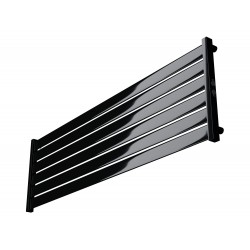Grzejnik poziomy Eger 60x120 CZARNY POŁYSK