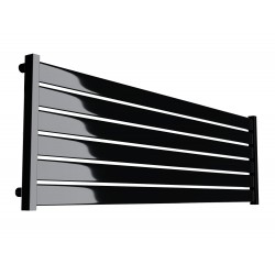 Grzejnik poziomy Eger 60x120 CZARNY POŁYSK