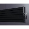 Grzejnik poziomy Eger 60x120 CZARNY POŁYSK