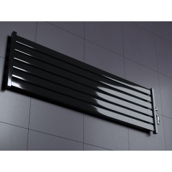 Grzejnik poziomy Eger 60x120 CZARNY POŁYSK