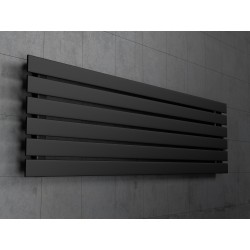 Grzejnik dekoracyjny poziomy Bello 45x140 CZARNY MAT