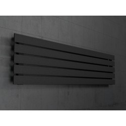 Grzejnik dekoracyjny poziomy Bello  38x100 CZARNA STRUKTURA