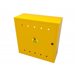 Skrzynka Gazowa natynkowa 600x600x250 Żółta