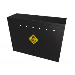 Skrzynka Gazowa natynkowa 800x600x250 Czarna