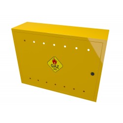 Skrzynka Gazowa natynkowa 800x600x250 Żółta
