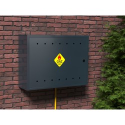 Skrzynka Gazowa natynkowa 800x600x250 Antracytowa