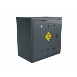 Skrzynka Gazowa natynkowa 400x400x250 z plecami Antracytowa