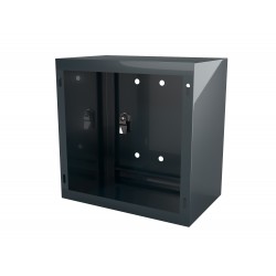 Skrzynka Gazowa natynkowa 400x400x250 z plecami Antracytowa
