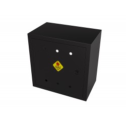 Skrzynka Gazowa natynkowa 400x400x250 z plecami czarna