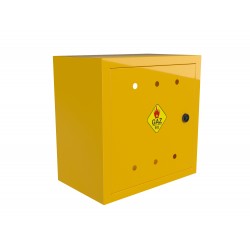 Skrzynka Gazowa natynkowa 400x400x250 z plecami Żółta