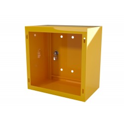 Skrzynka Gazowa natynkowa 400x400x250 z plecami Żółta
