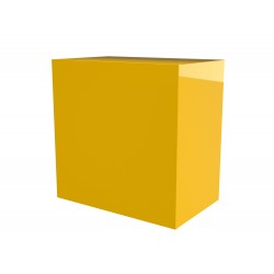 Skrzynka Gazowa natynkowa 400x400x250 z plecami Żółta