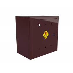 Skrzynka Gazowa natynkowa 400x400x250 z plecami Brązowa