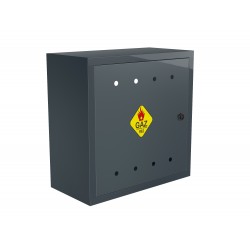 Skrzynka Gazowa natynkowa 500x500x250 z plecami Antracytowa