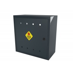 Skrzynka Gazowa natynkowa 500x500x250 z plecami Antracytowa