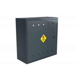 Skrzynka Gazowa natynkowa 600x600x250 z plecami Antracytowa