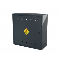 Skrzynka Gazowa natynkowa 600x600x250 z plecami Antracytowa