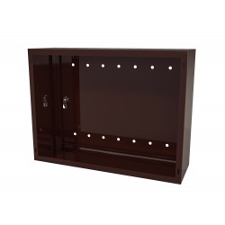Skrzynka Gazowa natynkowa 800x600x250 z plecami Brązowa